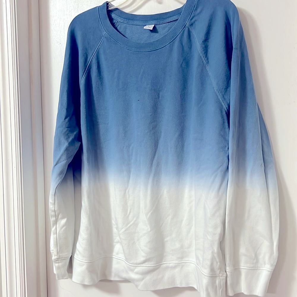 Blue Ombré Sweatshirt XL